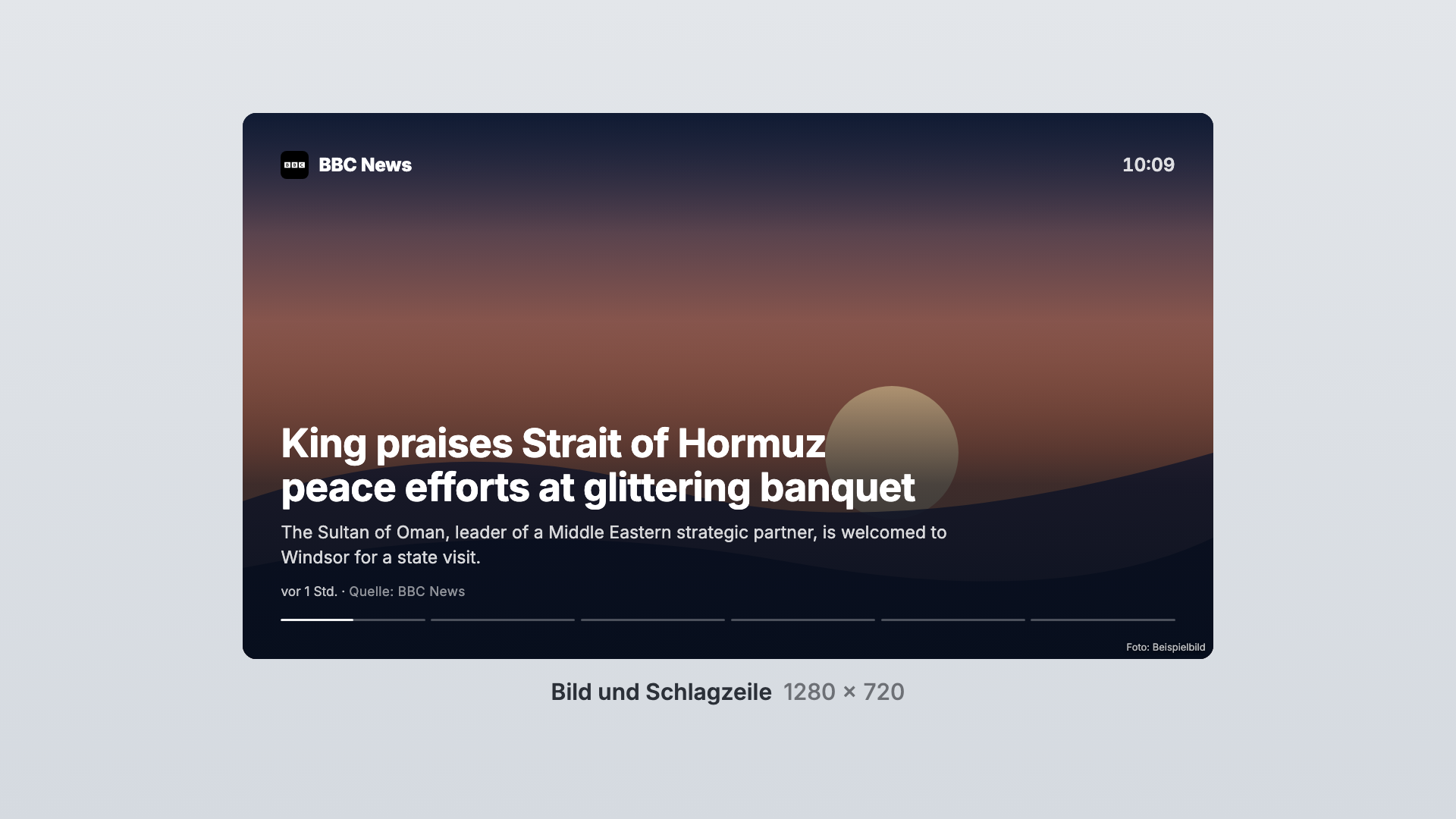 BBC News in the Picture and headline view