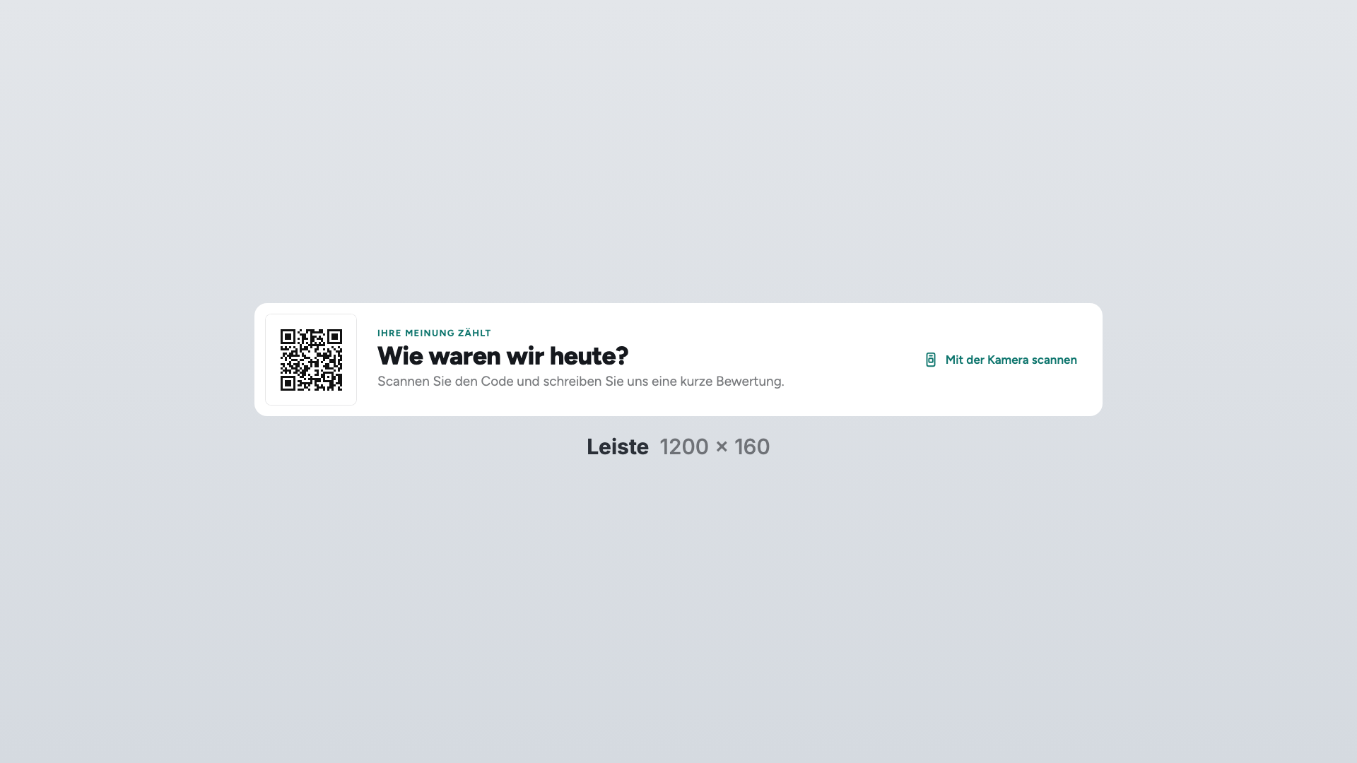 QR Code in the Bar view