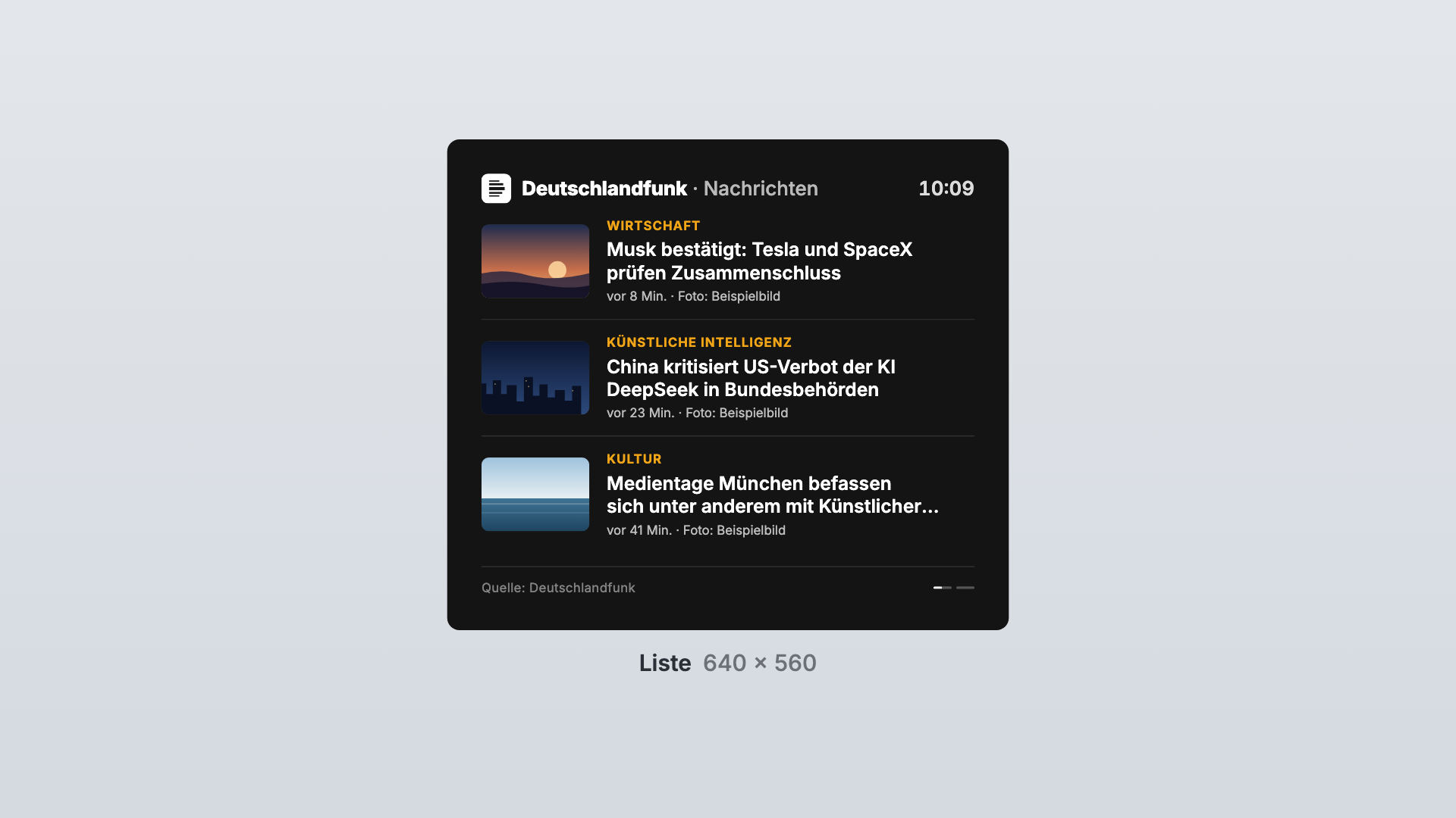 Deutschlandfunk in the List view