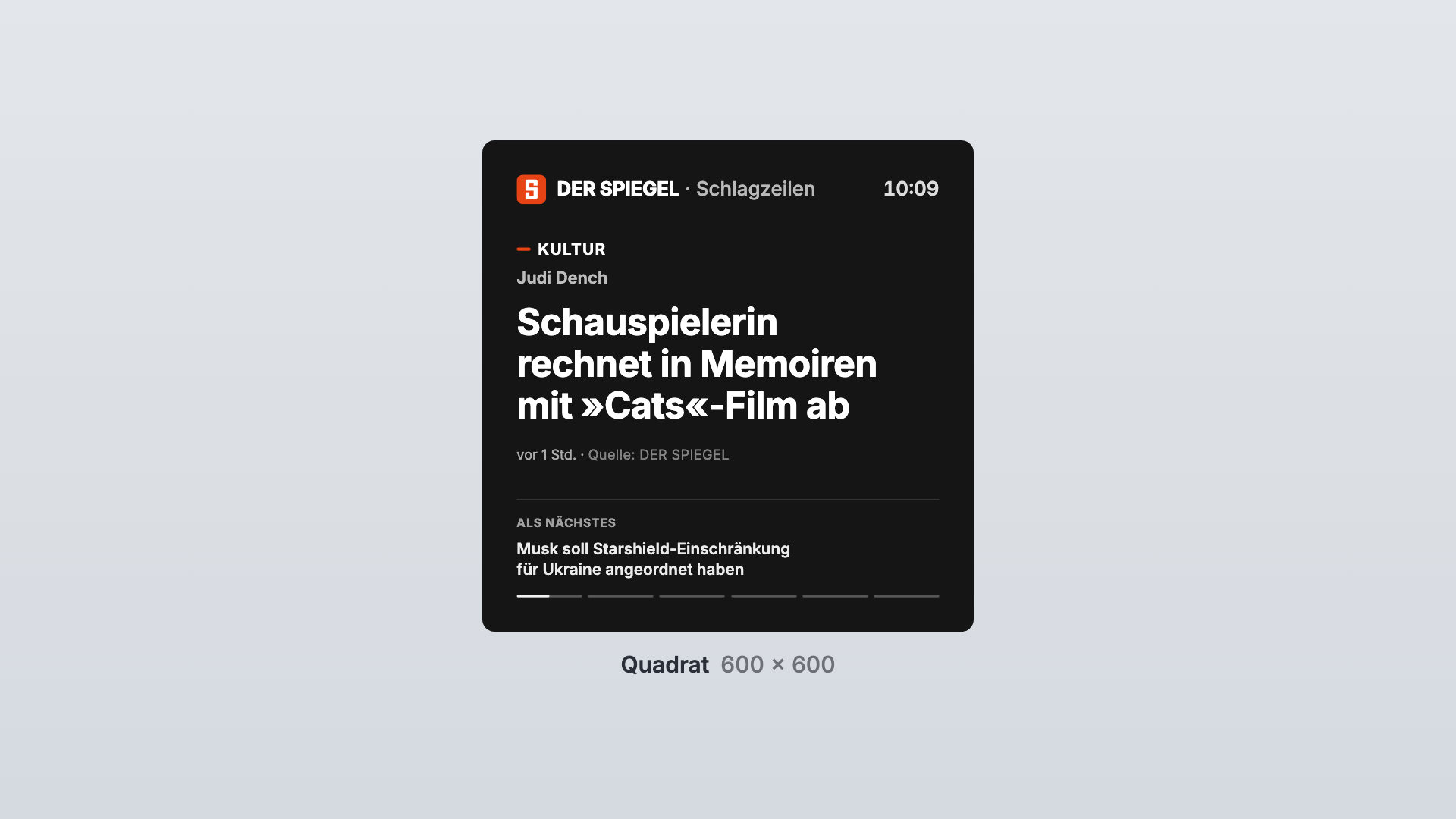 DER SPIEGEL in the Square view