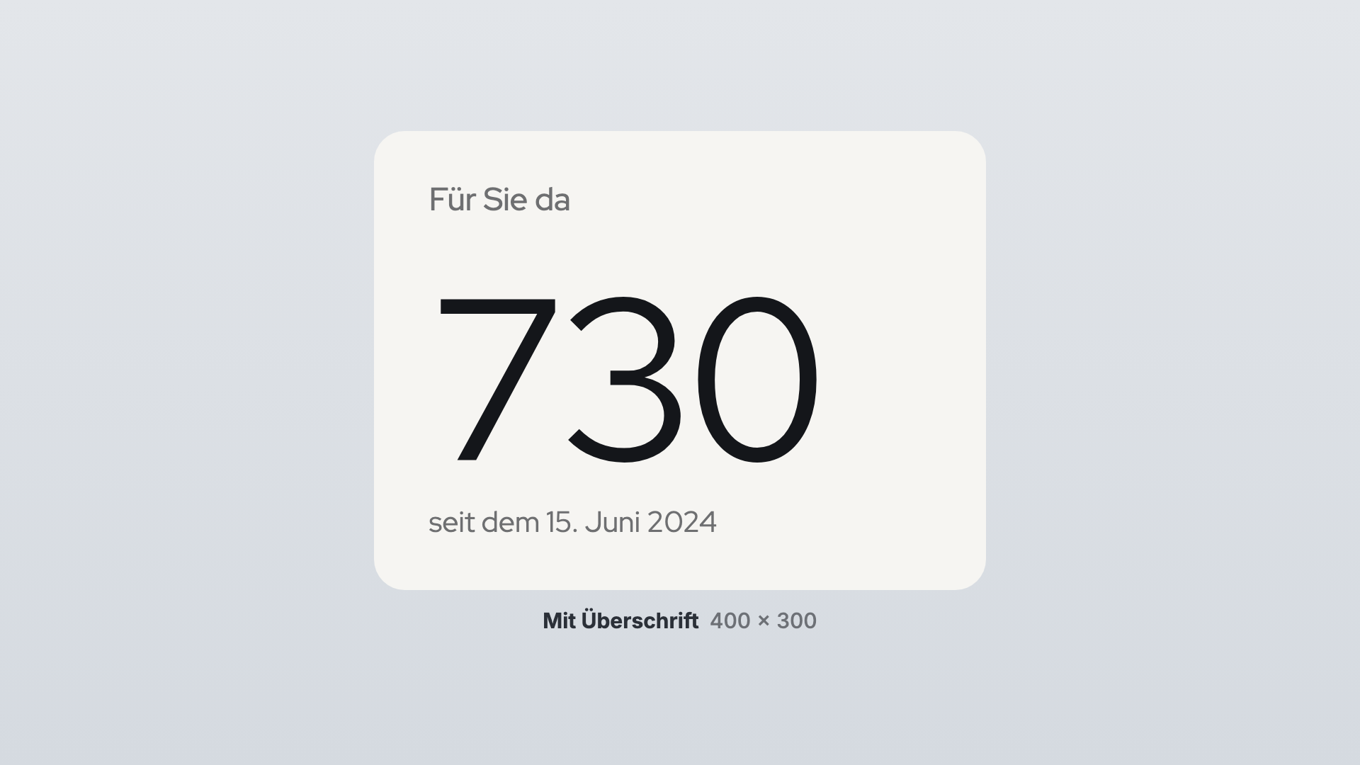 Day Counter in the With heading view