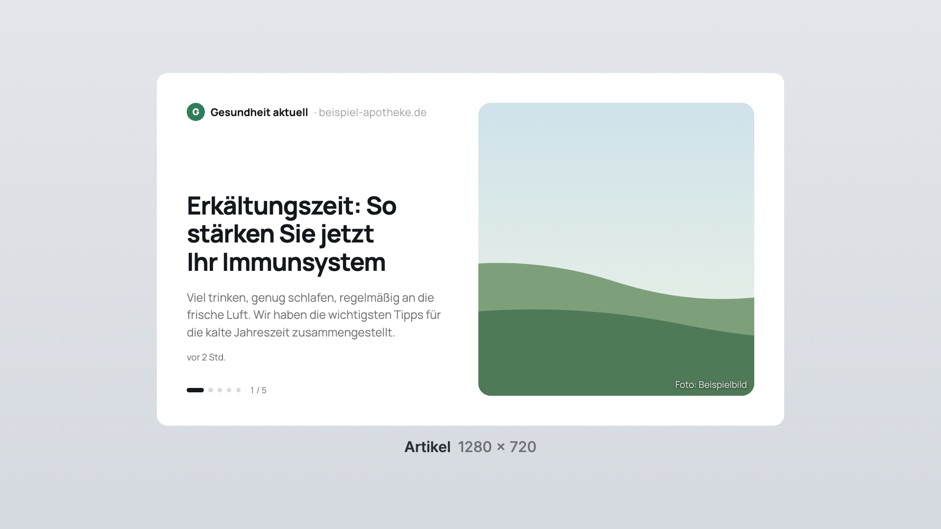 RSS feed in the Article view