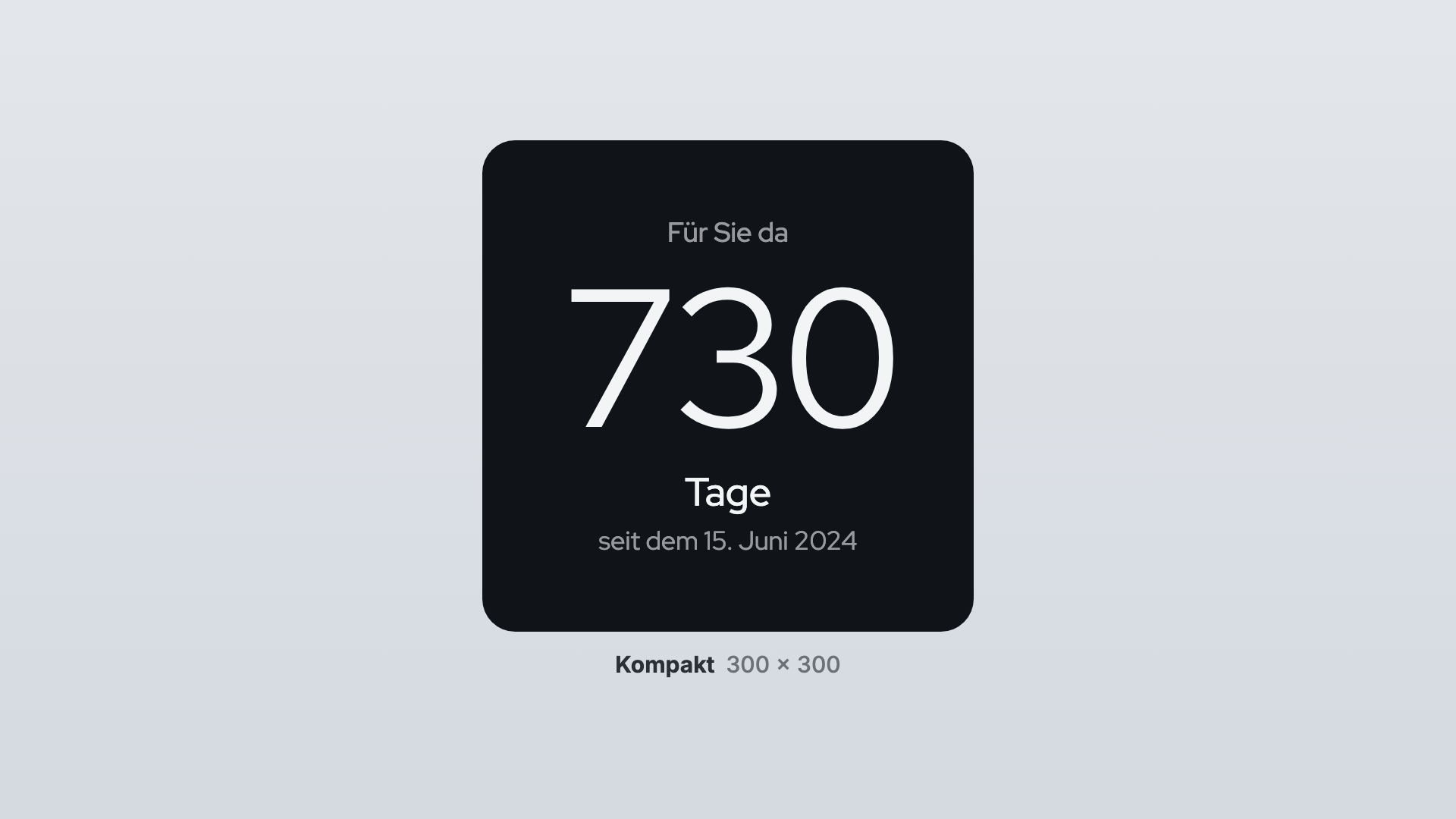 Day Counter in the Compact view