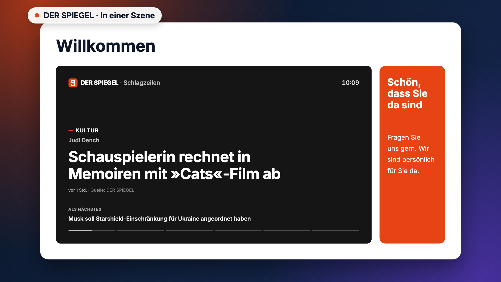 DER SPIEGEL in the scene-example view