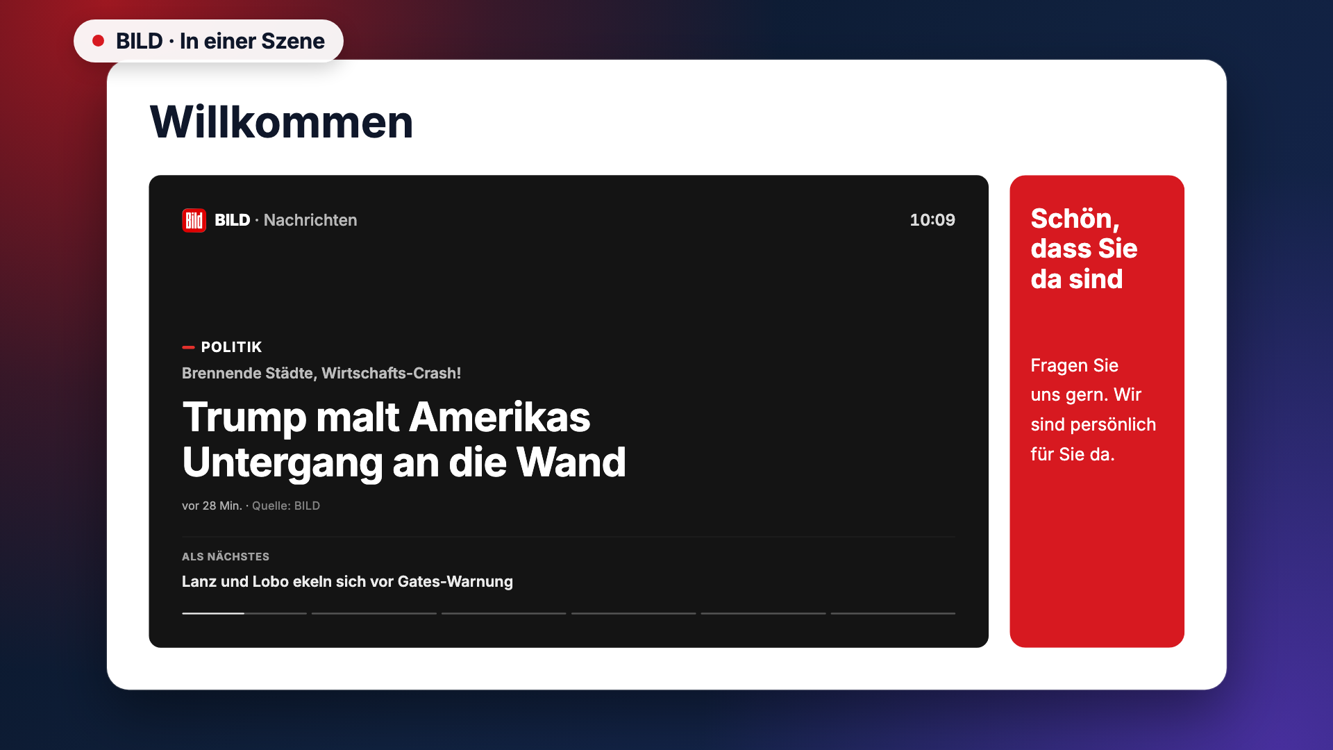 BILD in the scene-example view