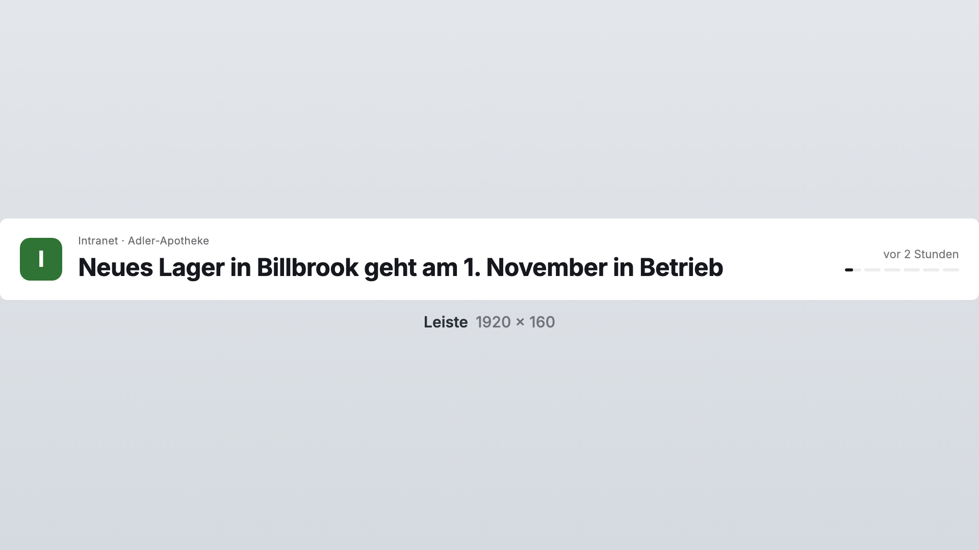Beiträge in der Ansicht Leiste